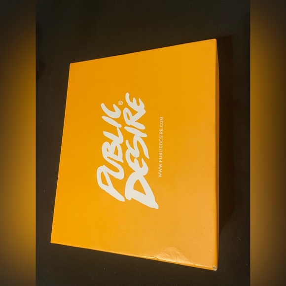 Public Desire Certified Black Chunky Platform Lace Up Heels - Picture 6 of 7